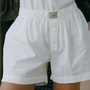 Comme Si women’s white boxer shorts